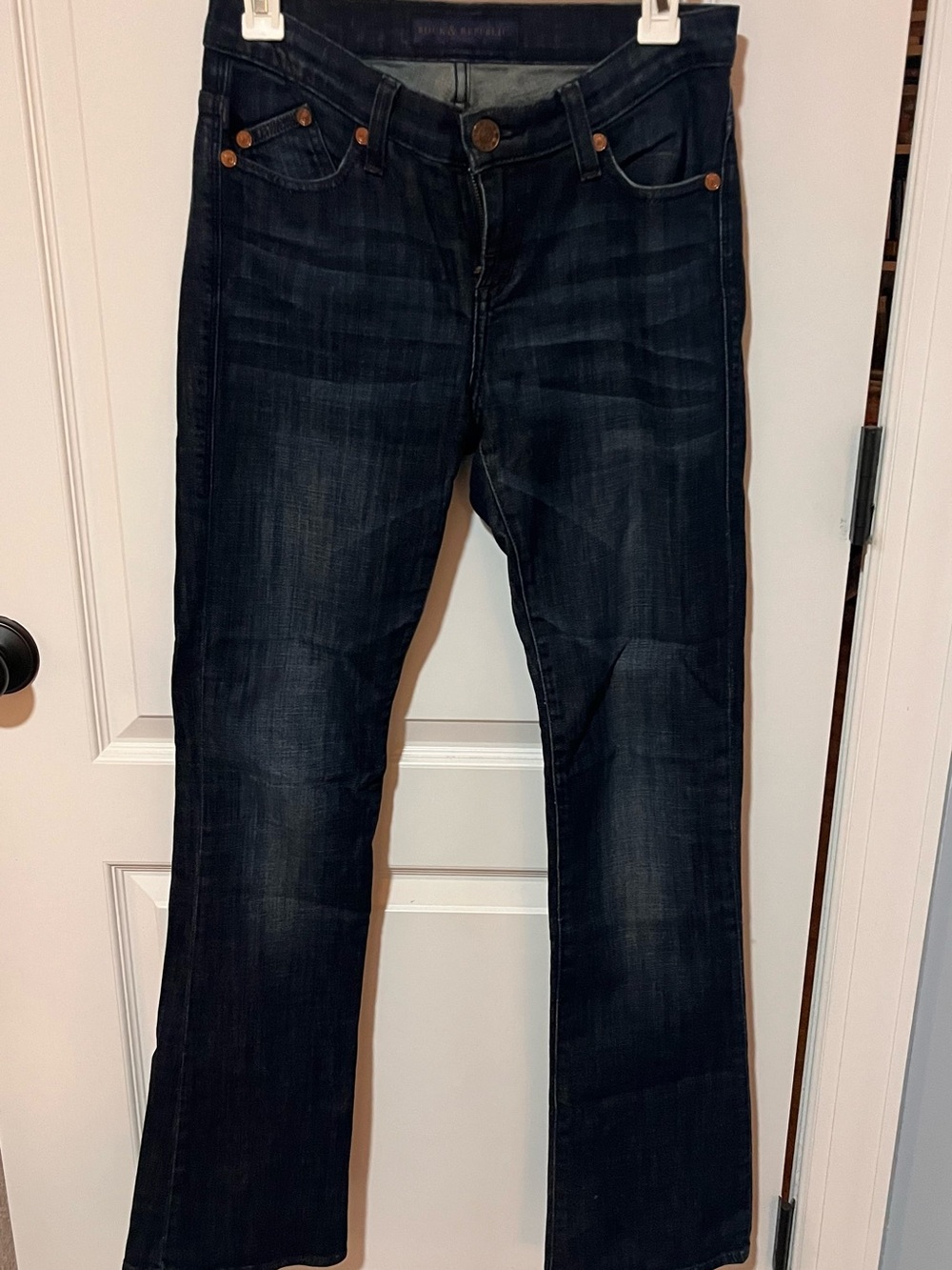 Rock & Republic Women's Dark Wash bootcut jeans- Dark Blue